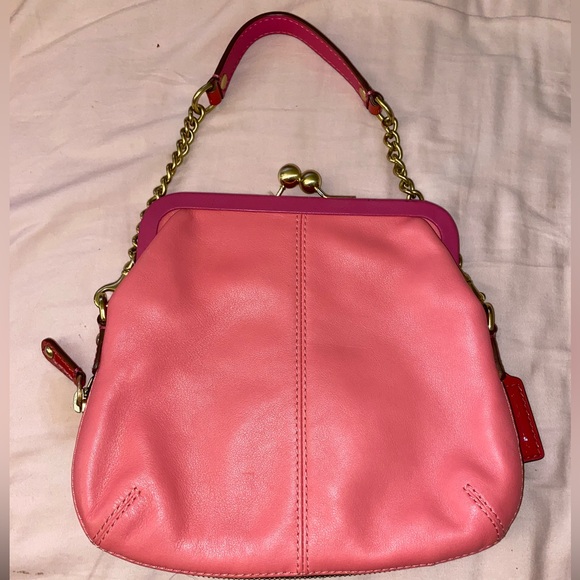 Vintage Hot Pink Coach Purse - Picture 5 of 6